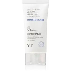 VT Cosmetics Mushroom Airy Sun Cream ochranný krém na obličej s hydratačním účinkem SPF 50+ 50 ml