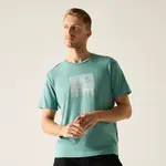 Pánské funkční tričko regatta fingal stretch tyrkysová 3xl