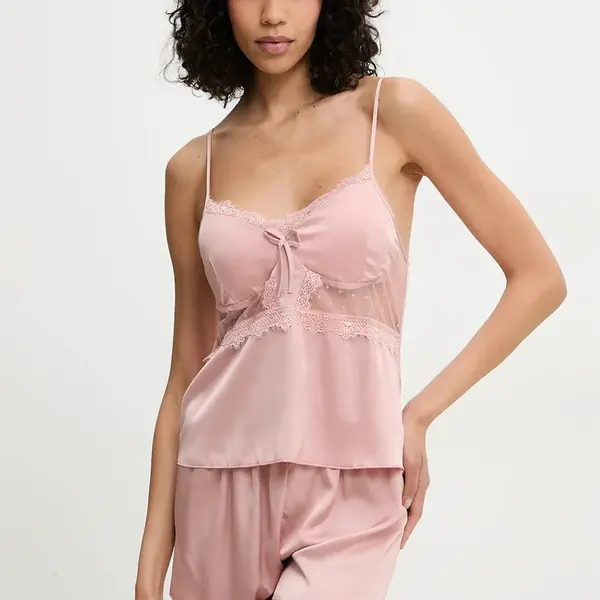 Pyžamo Answear.LAB růžová barva