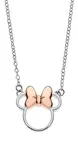 Disney Slušivý stříbrný bicolor náhrdelník Minnie Mouse N900521TL-16