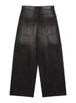 Bershka Džínsy  čierny denim