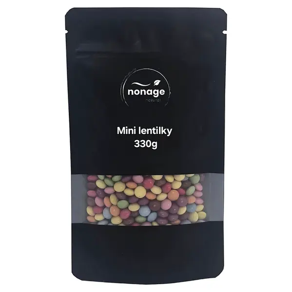 NONAGE Mini lentilky s přírodním barvivem 330 g