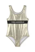 Jednodílné dětské plavky Karl Lagerfeld zlatá barva, Z30442