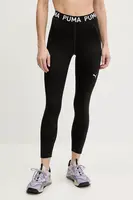 Tréninkové legíny Puma Strong Tight černá barva, s potiskem, 526000