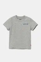 Dětské tričko Levi's NEW WAVE SPORTSWEAR LOGO TEE šedá barva, s potiskem, 8EM659