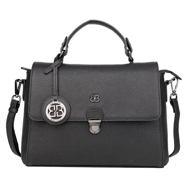 Menší dámská kožená kabelka Bellicci Carolina - černá