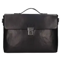 Pánská kožená aktovka Lagen Persi - černá