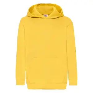 Yellow children's sweatshirt Classic kangaroo Fruit of the Loom