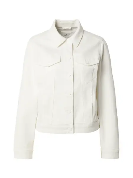 s.Oliver Prechodná bunda  biely denim