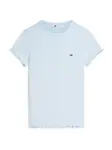 Tommy Jeans Tričko 'Ruffle Trim Slim'  svetlomodrá