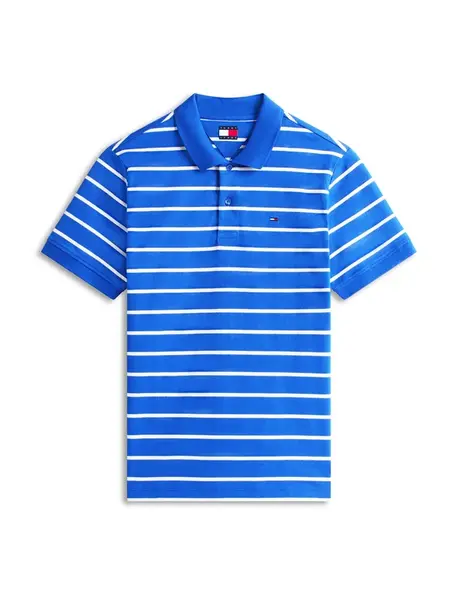 Tommy Jeans Tričko  modrá / biela