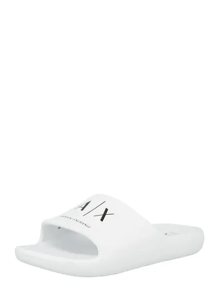 ARMANI EXCHANGE Šľapky  čierna / biela