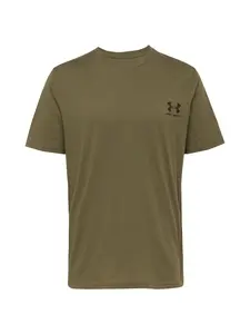 UNDER ARMOUR Tričko  olivová / čierna