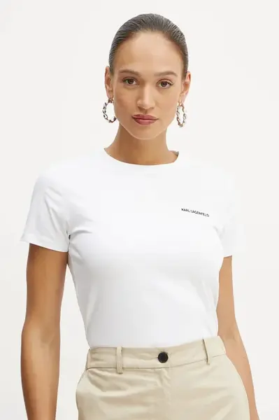 Bavlněné tričko Karl Lagerfeld ESSENTIAL