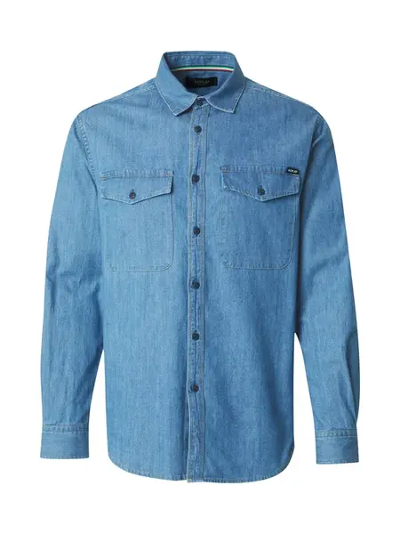 REPLAY Košeľa  modrá denim