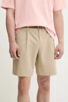 Bavlněné šortky A.P.C. short crew pánské, béžová barva, COHFU.H10198