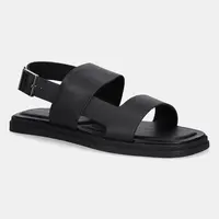 Kožené sandály Calvin Klein BACK STRAP W/ BUCKLE