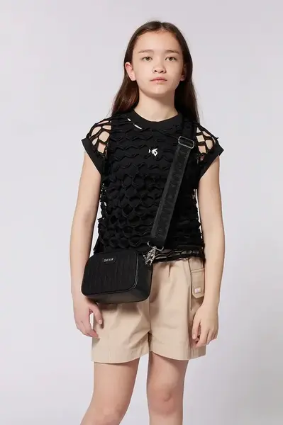 Dětské kraťasy Dkny béžová barva, hladké, D62268