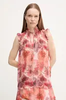 Halenka Marc Aurel dámská, červená barva, vzorovaná, 6291-1000-24784