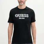 Bavlněné tričko Guess černá barva, s potiskem, M5GI07 I3Z14