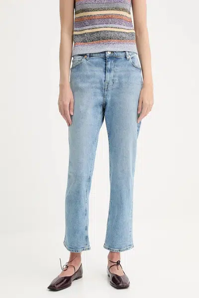 Džíny PS Paul Smith dámské, high waist, W2R.257T.P21404