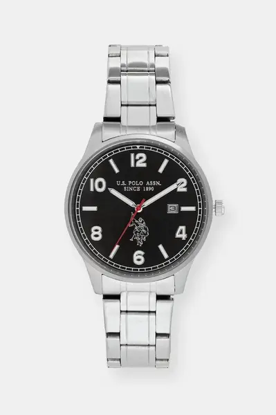 Hodinky U.S. Polo Assn. JACOB pánské, stříbrná barva, USP7196BK