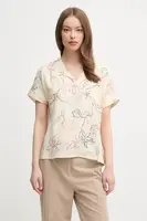 Halenka Mos Mosh dámská, béžová barva, vzorovaná, 169970