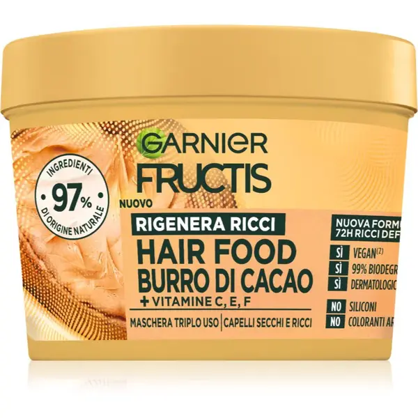 Garnier Fructis Cocoa Butter Hair Food regeneračná maska pre suché vlasy 390 ml