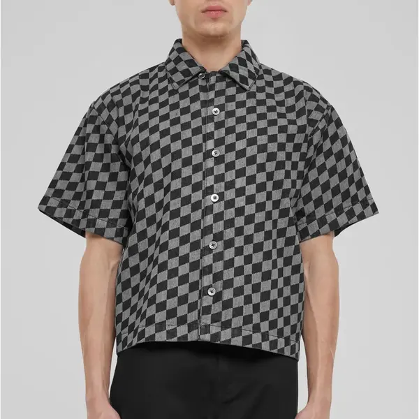 Men's shirt with print - black