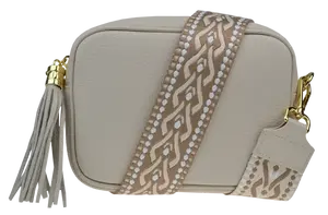 NovaKabelka.cz Bala Beige s přídavným popruhem VI