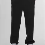 Men's basic sweatpants Fluffy black
