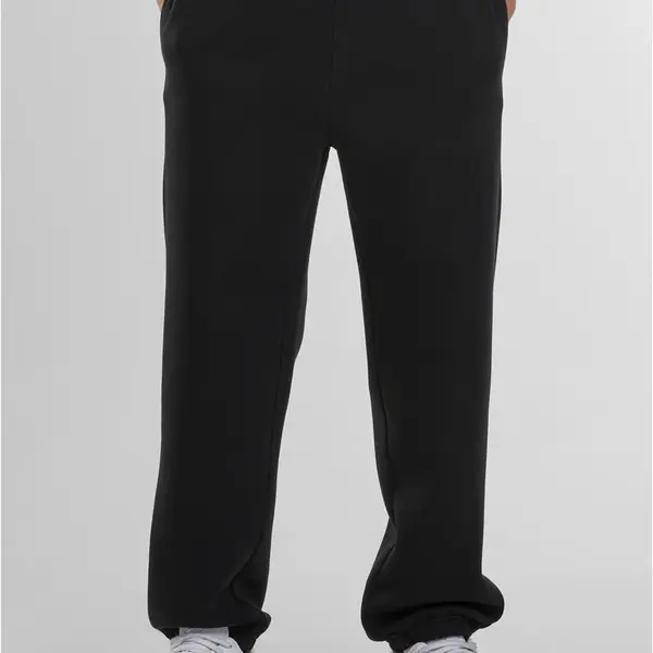 Men's basic sweatpants Fluffy black