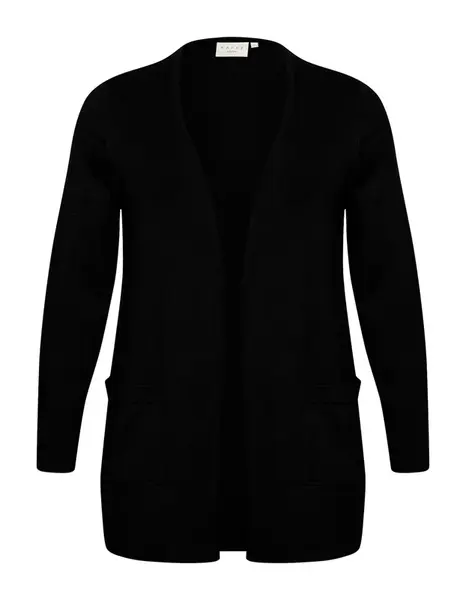 KAFFE CURVE Kardigán  čierna