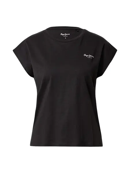 Pepe Jeans Tričko 'Bloom'  čierna / biela
