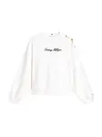 TOMMY HILFIGER Mikina  čierna / biela