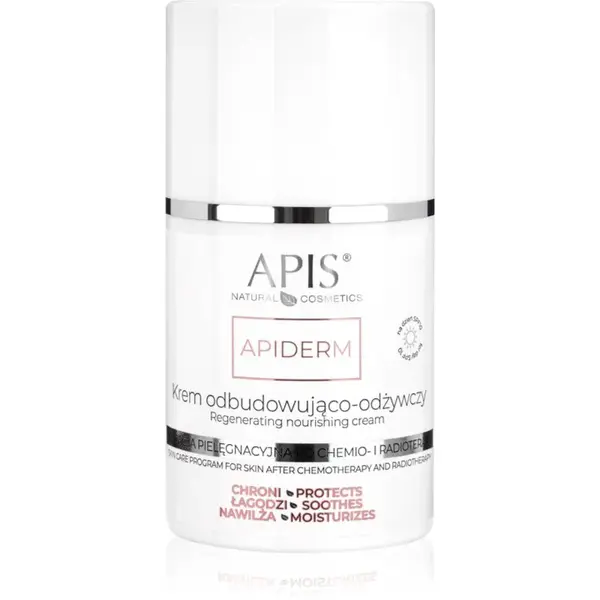 Apis Natural Cosmetics Apiderm denní krém pro regeneraci a výživu pleti SPF 10 50 ml