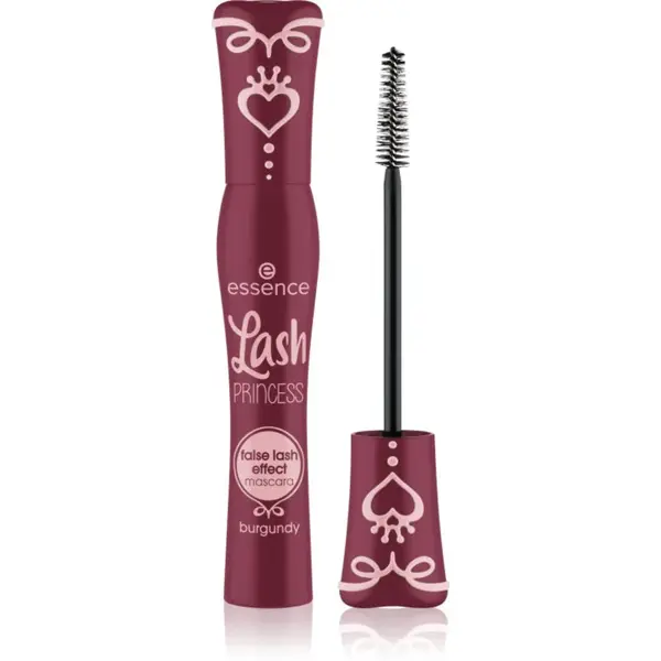 essence Lash PRINCESS řasenka pro efekt umělých řas odstín Burgundy 12 ml