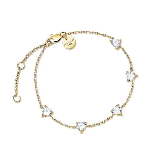 Rosefield Pozlacený náramek s krystaly JBRHG-J1013