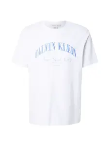 Calvin Klein Jeans Tričko  modrá / biela