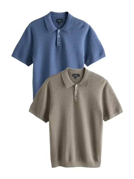 Next Tričko  modrá / sivobéžová