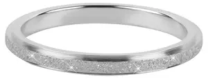 Troli Ocelový třpytivý prsten KR-01 Silver 52 mm