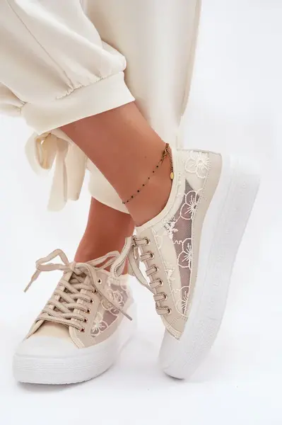 Dámské šněrovací tenisky na platformě Lee Cooper