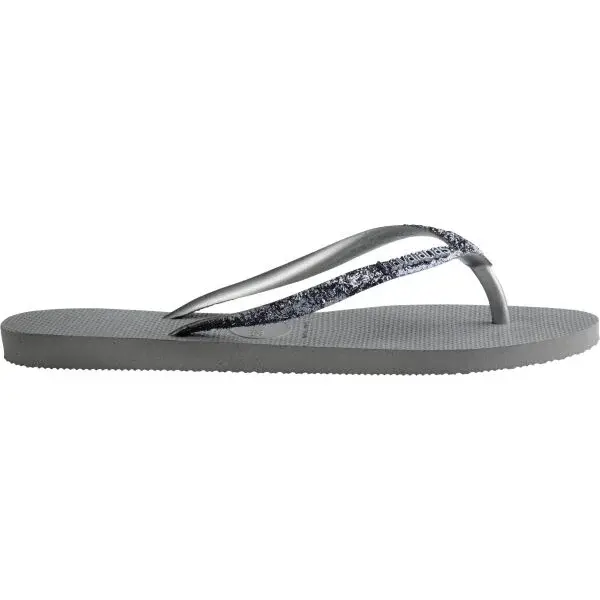 HAVAIANAS SLIM GLITTER II Dámske žabky, sivá, veľkosť 39/40