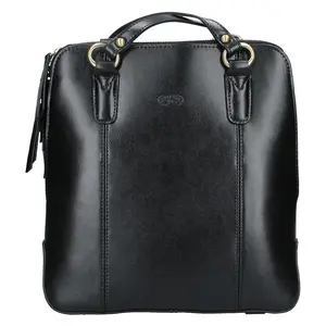 Dámska kožená batôžky kabelka Katana Martina - čierna