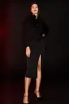 Čierna midi sukňa Marisse