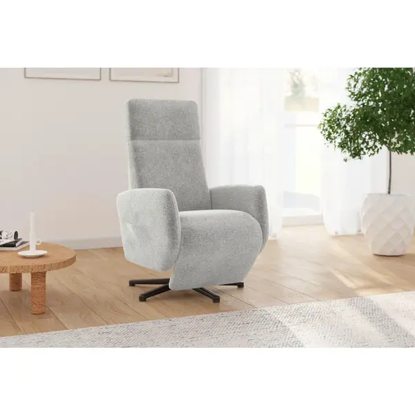 Sit & More RELAXAČNÍ KŘESLO, textil, světle šedá