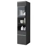 Livetastic VITRÍNA, černá, 30/130/33 cm