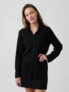 GAP Oversize ľanová košeľa