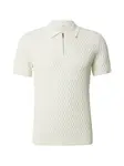 DAN FOX APPAREL Tričko 'Manuel'  šedobiela