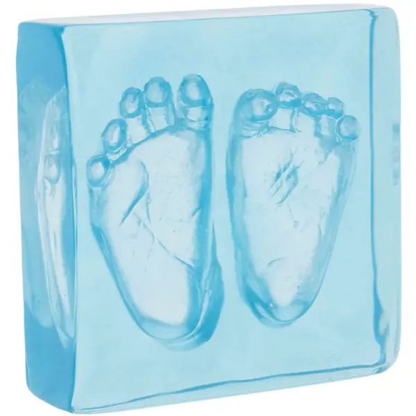 Dooky Crystal Memories DeLuxe 3D Frame Handprint & Footprint sada na otisk miminka 1 ks